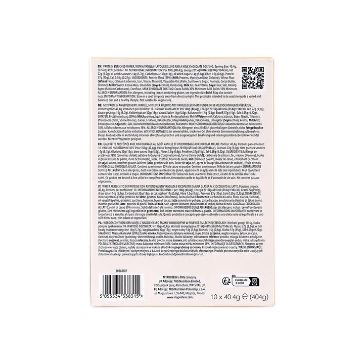 56516-My Protein Crispy Wafer 40.4g – Vanilla Flavour +4