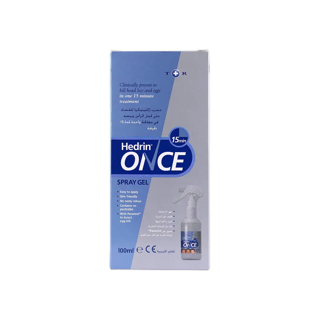 56523-Hedrin Once Spray Gel 100ml +2
