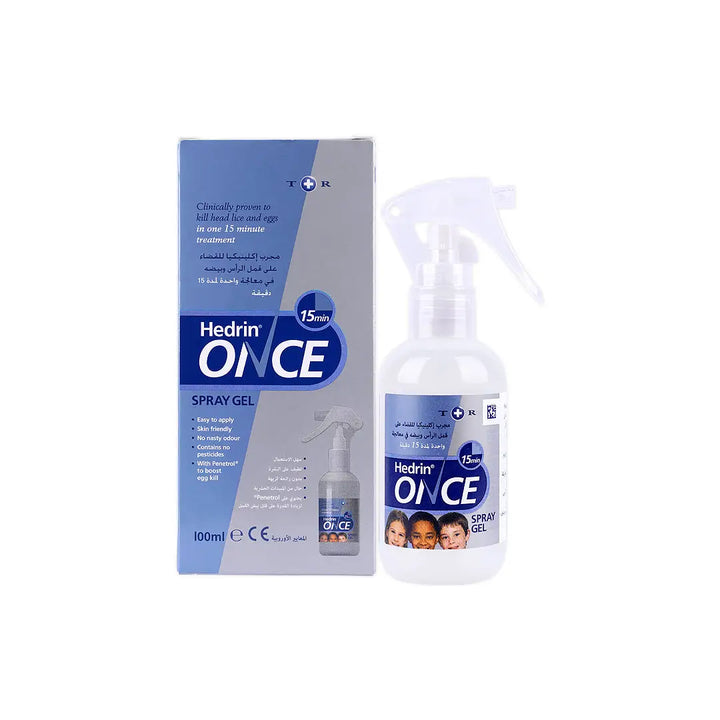 56523-Hedrin Once Spray Gel 100ml +1