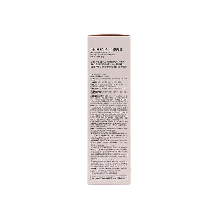 56536-Seoul 1988 Pine Cica 1% + Probiotics Cleansing Foam 150ml +1