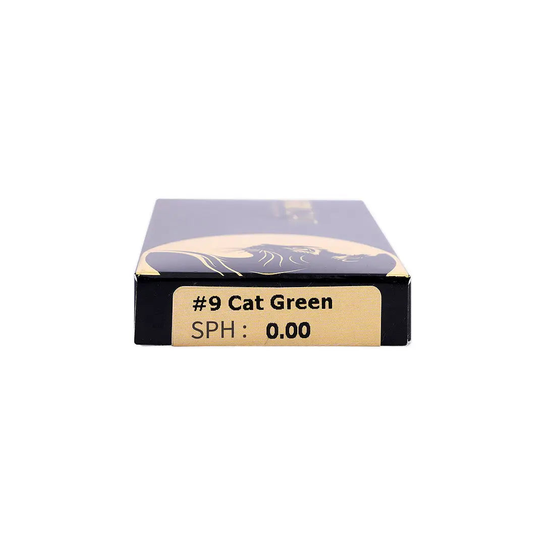 56541-Siri Cat Monthly Lenses No.9 2pcs-Cat Green +3