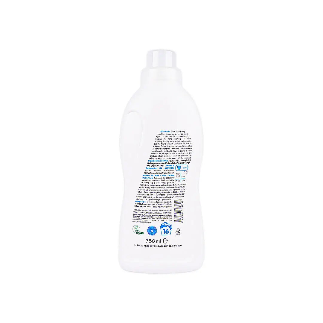 Friendly Organic Fabric Softener 750ml-Fragrance Free