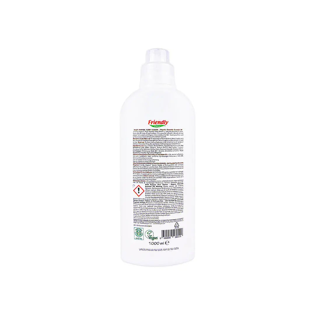 Friendly Organic Multi Purpose Floor Cleaner 1000ml