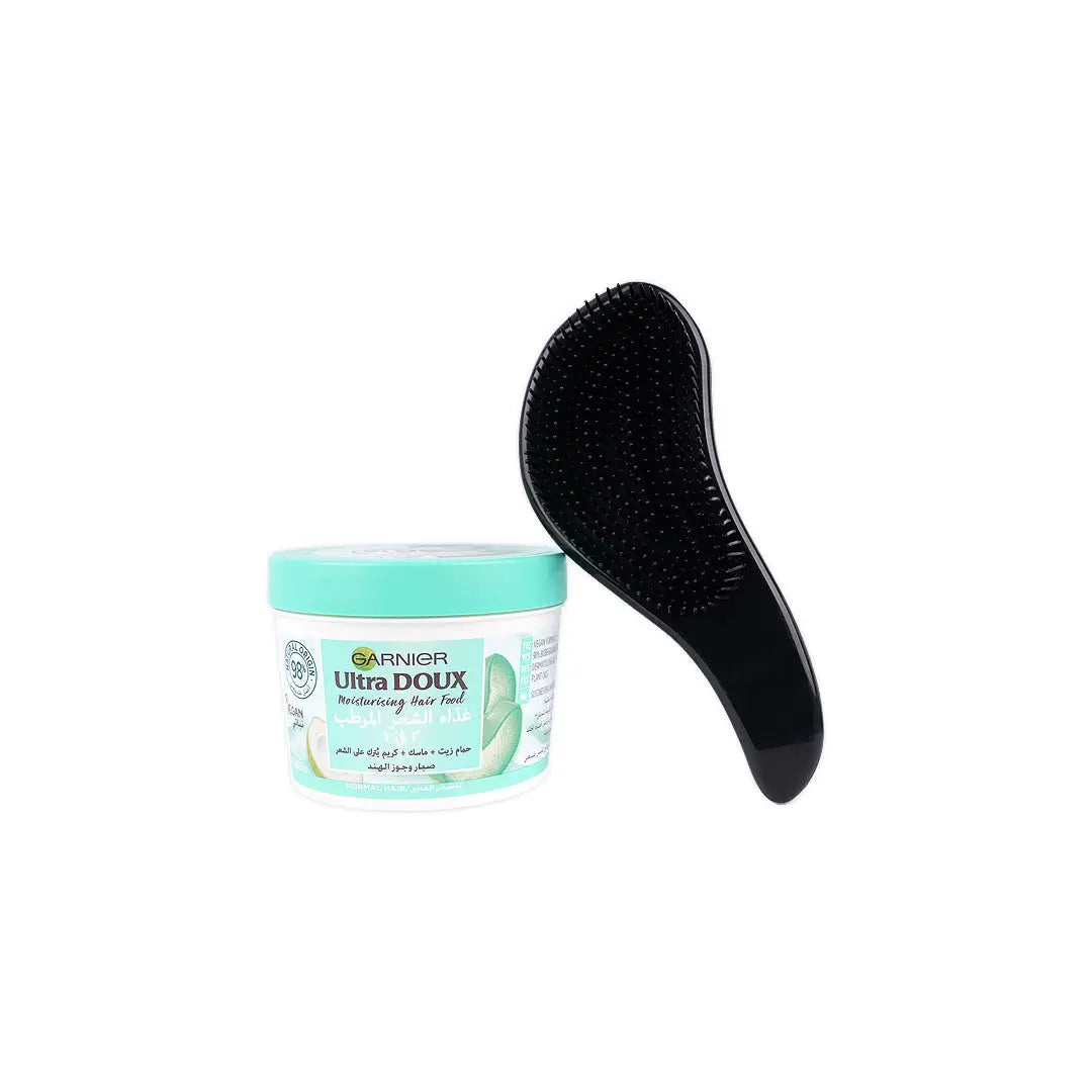Garnier UltraDoux Moisturising Hair Food Aloe 390ml+Wetbrush