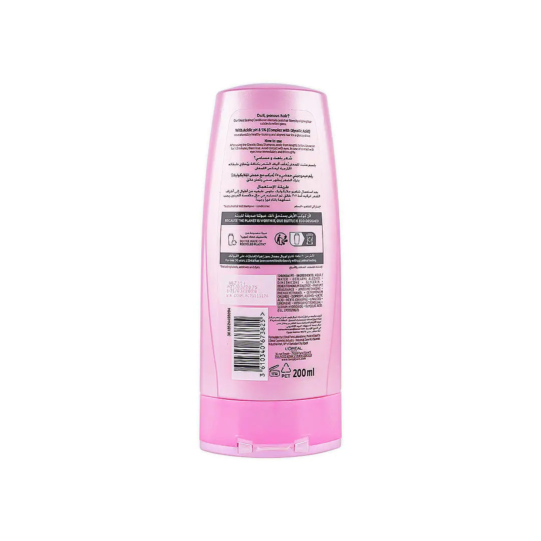 56616-L'oreal Glycolic Gloss Sealing Conditioner 200ml +1