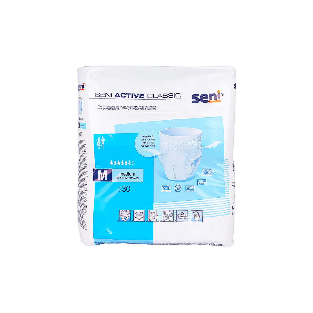 56636-Seni Active Classic Diapers 30pcs- Medium +1