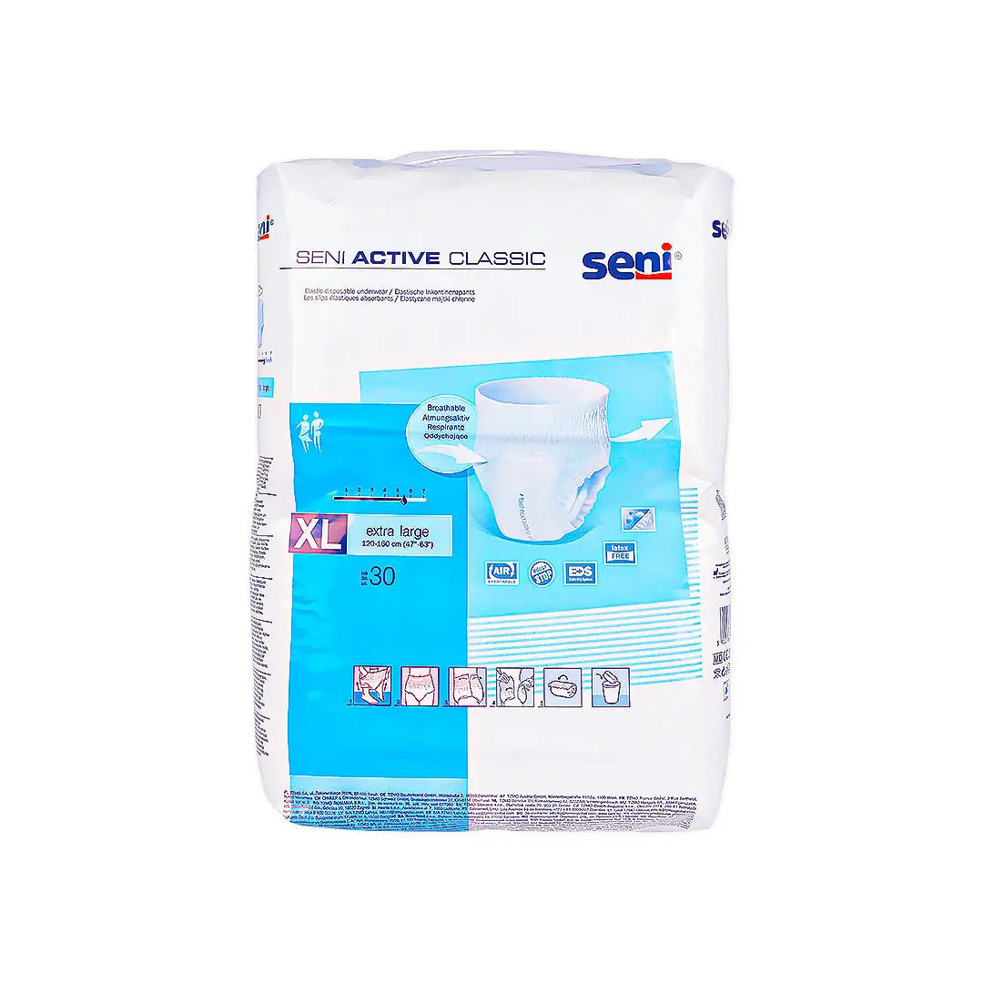 56638-Seni Active Classic Diapers 30pcs- X Large +2