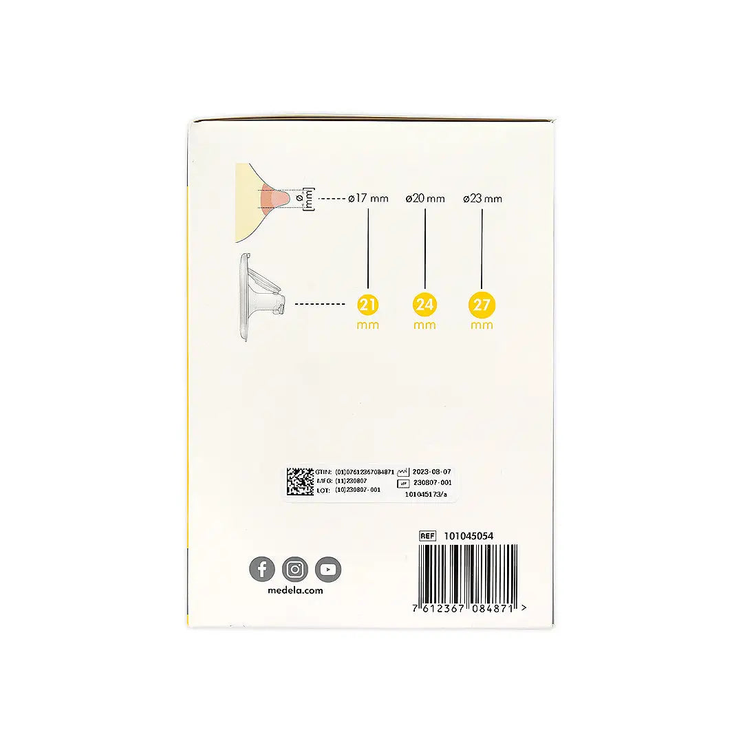 56656-Medela Hands Free 2 Breast Shields (24mm) M +1