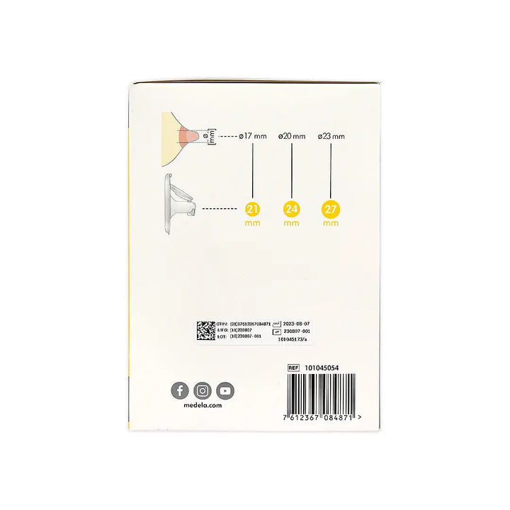 56656-Medela Hands Free 2 Breast Shields (24mm) M +1