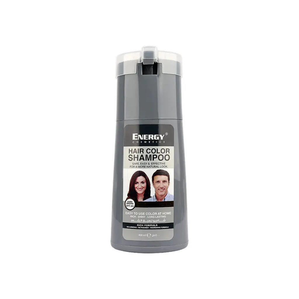 Energy Hair Color Shampoo 400ml-Dark Brown