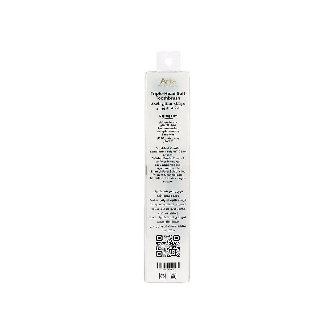 56666-Arta Express Manual Toothbrush Soft-Black +3