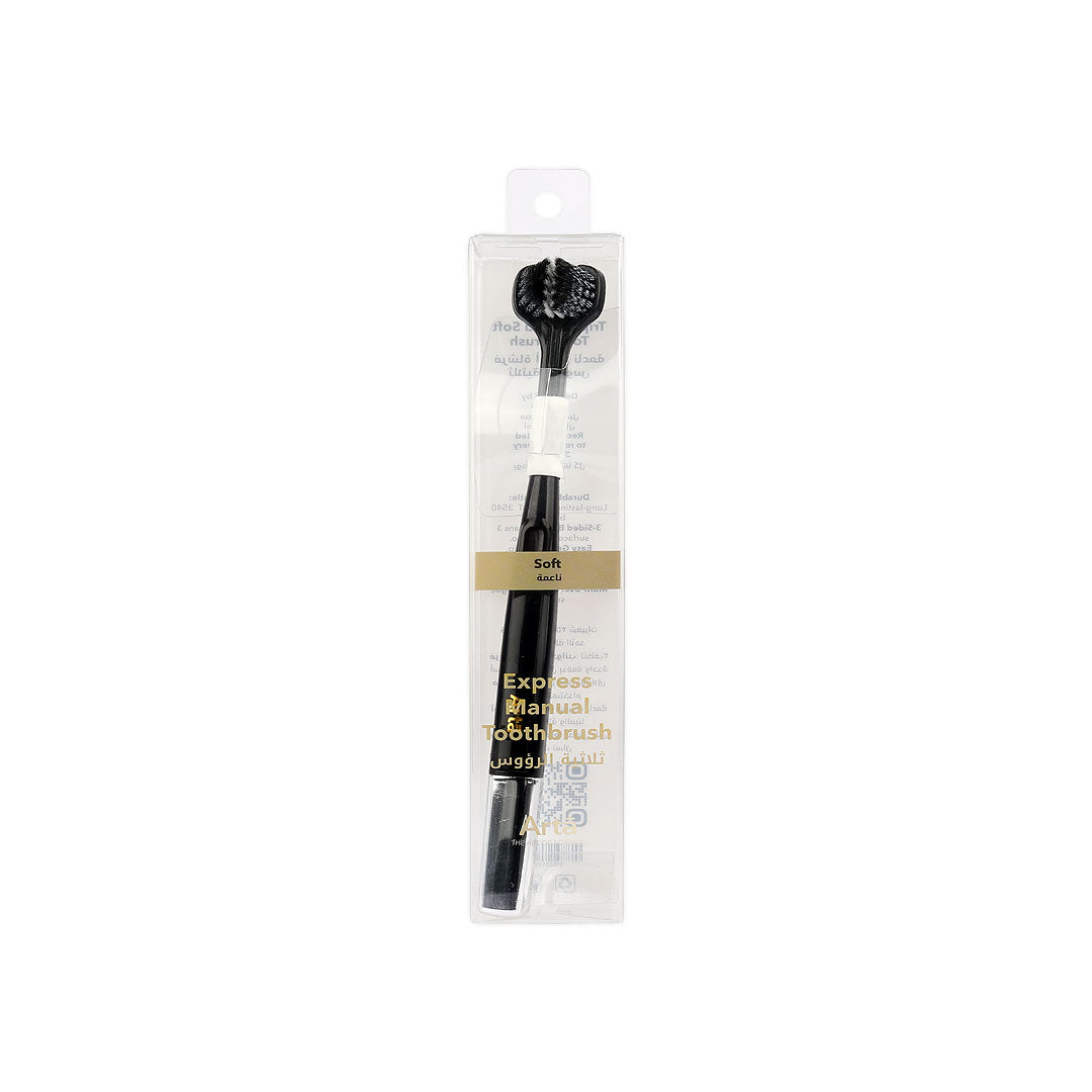 Arta Express Manual Toothbrush Soft-Black