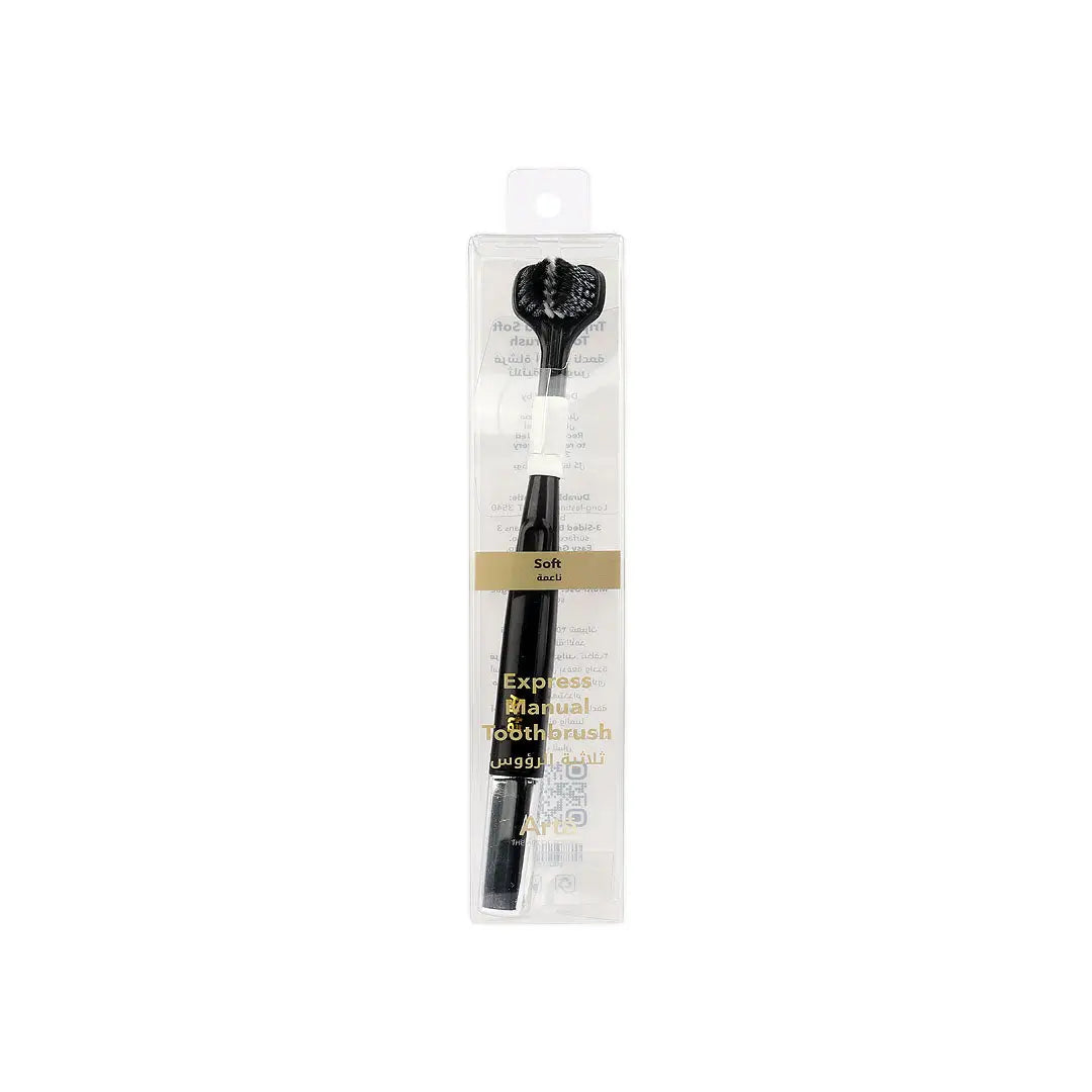 56666-Arta Express Manual Toothbrush Soft-Black +2