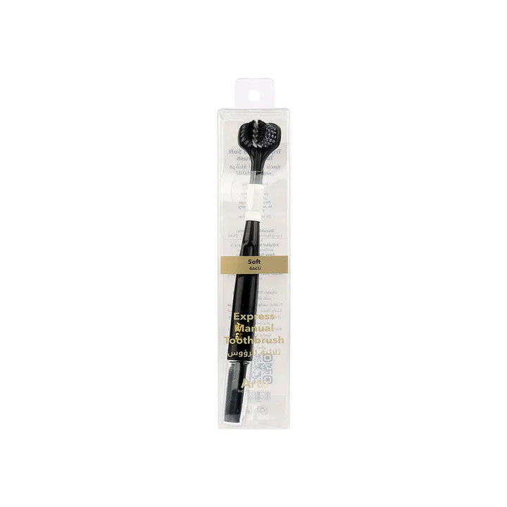 56666-Arta Express Manual Toothbrush Soft-Black +2