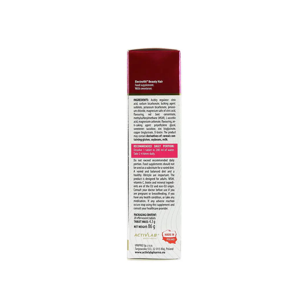 56681-Activlab Esthetic ElectroVit Beauty Hair 20 Effer Tablets +6