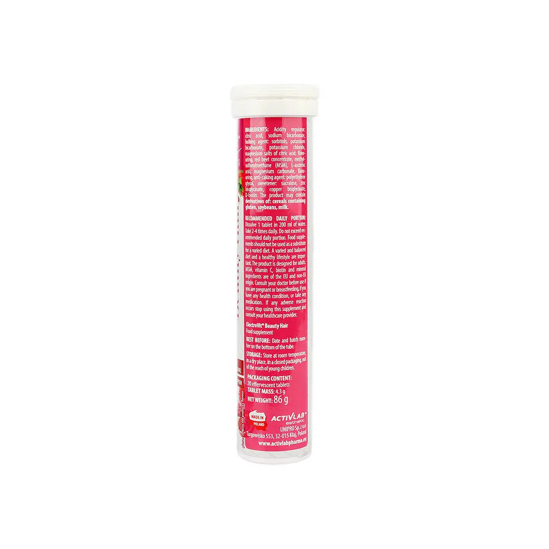 56681-Activlab Esthetic ElectroVit Beauty Hair 20 Effer Tablets +3