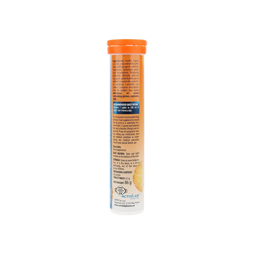 56683-Activlab Pharma ElectroVit 20 Effer Tablets-Juicy Orange +4