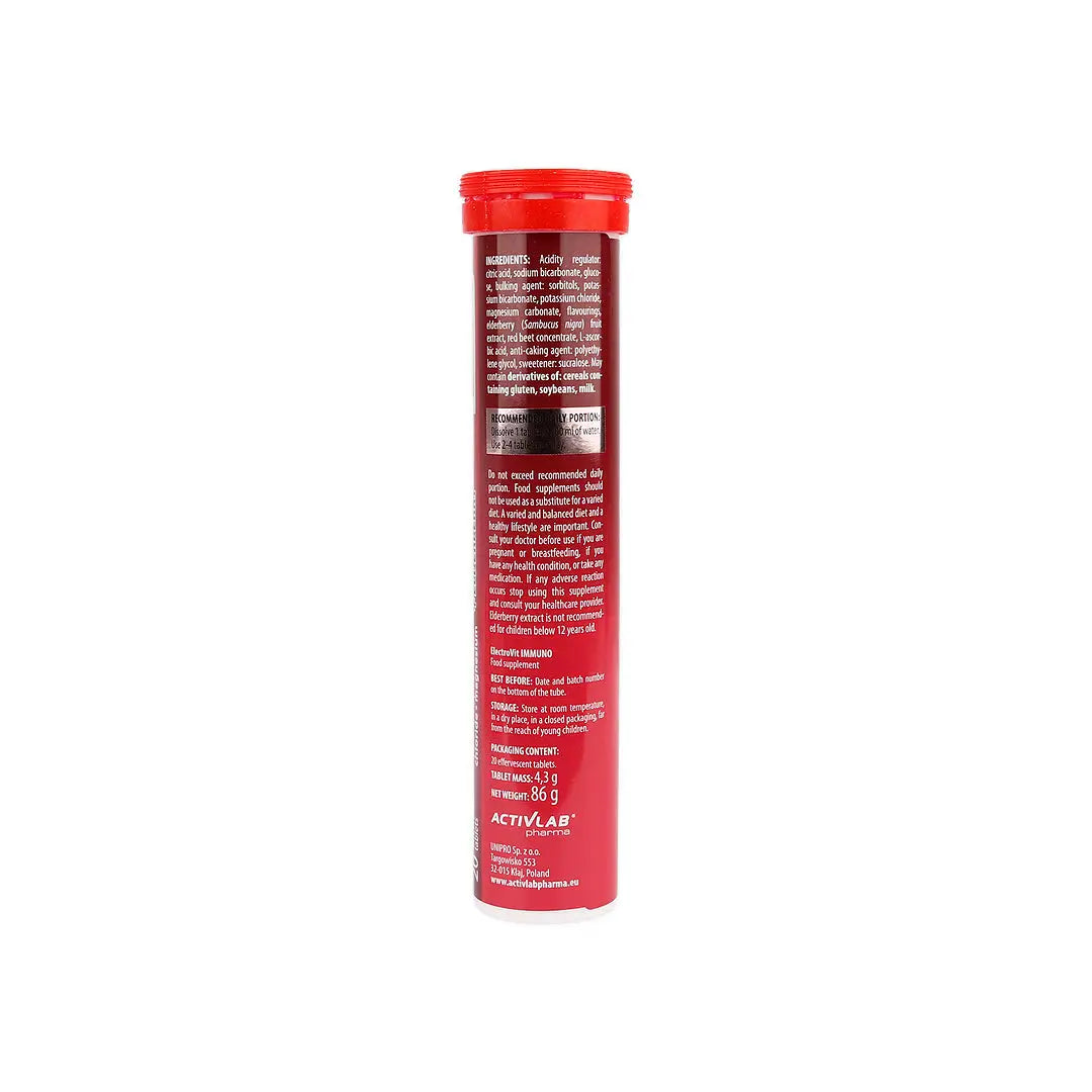 56684-Activlab Pharma ElectroVit Immune 20 Effer Tabs - Raspeberry +4