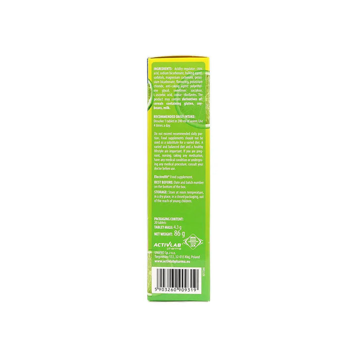 56685-Activlab Pharma ElectroVit Immune 20 Effer Tabs - Lime +6