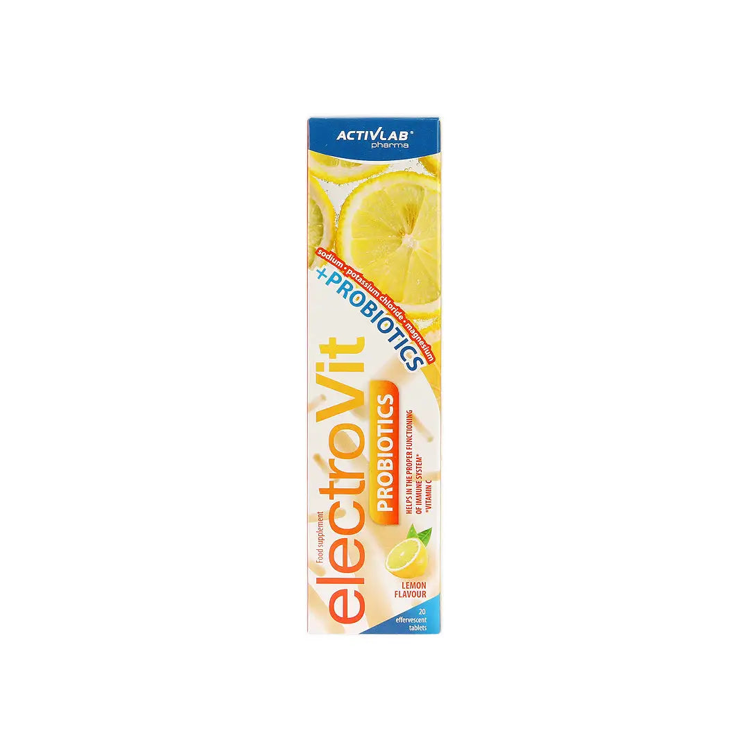 56686-Activlab Pharma ElectroVit Probiotics 20 Effer Tabs - Lemon +7