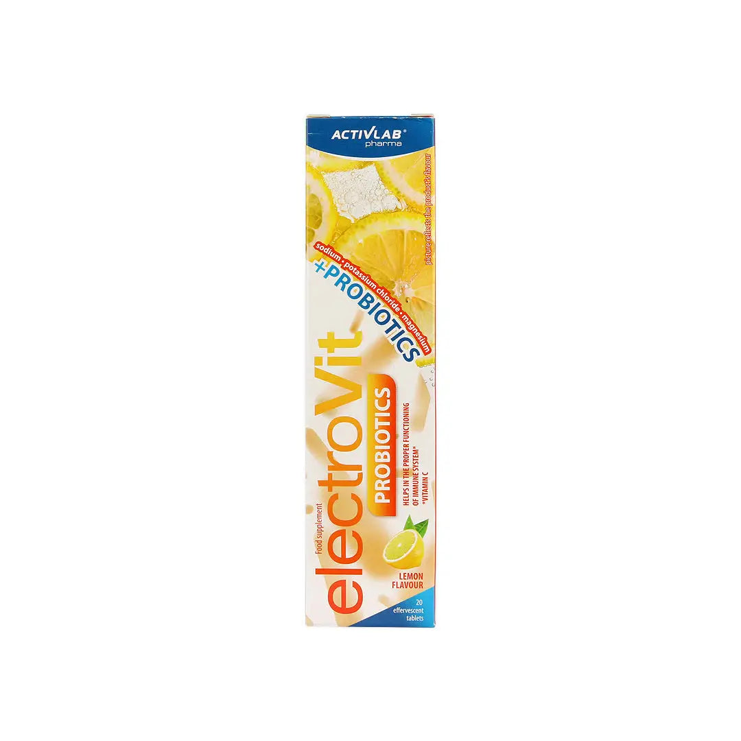 56686-Activlab Pharma ElectroVit Probiotics 20 Effer Tabs - Lemon +2