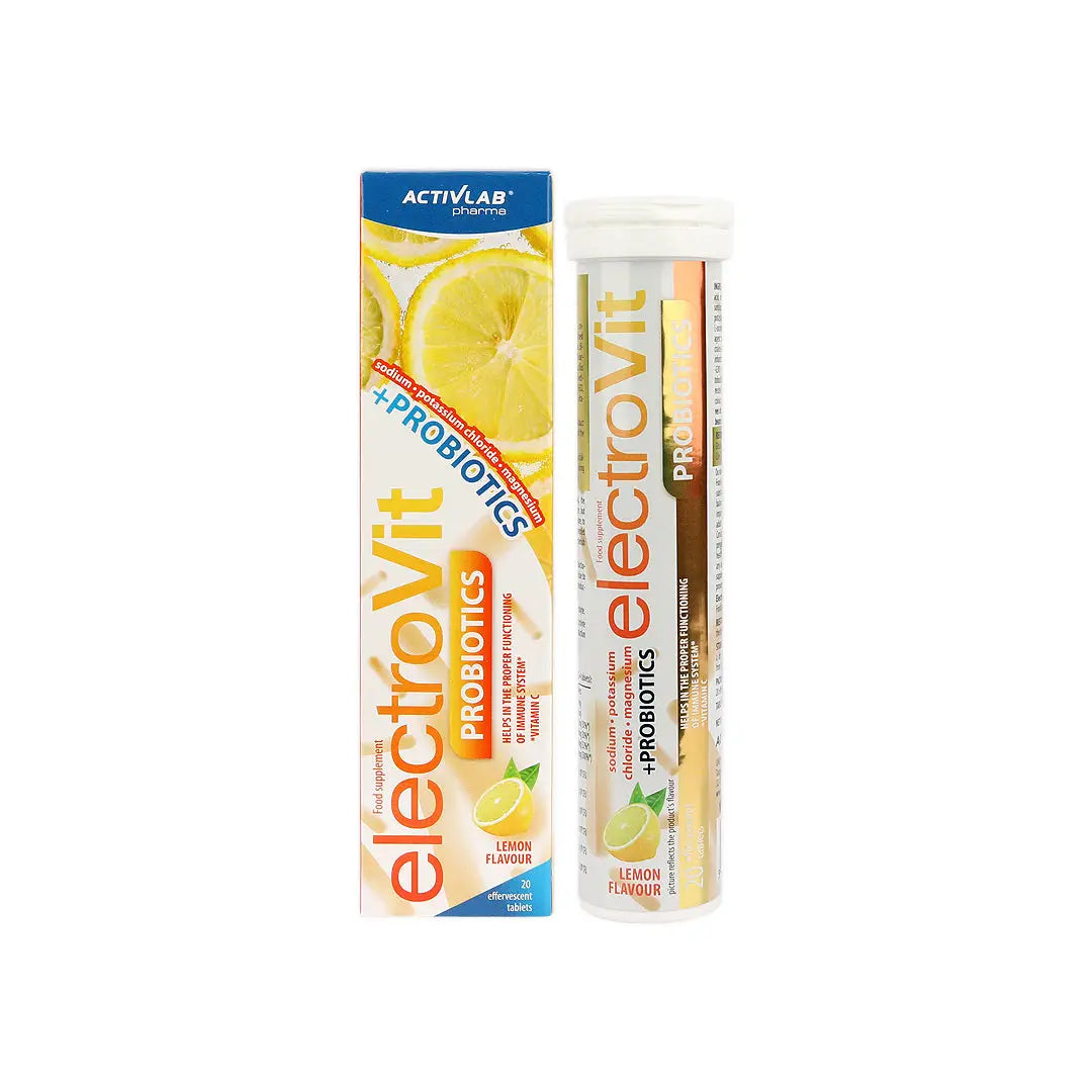 56686-Activlab Pharma ElectroVit Probiotics 20 Effer Tabs - Lemon +1