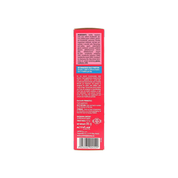 56687-Activlab Pharma ElectroVit Probiotics 20 Effer Tab-Raspberry +6