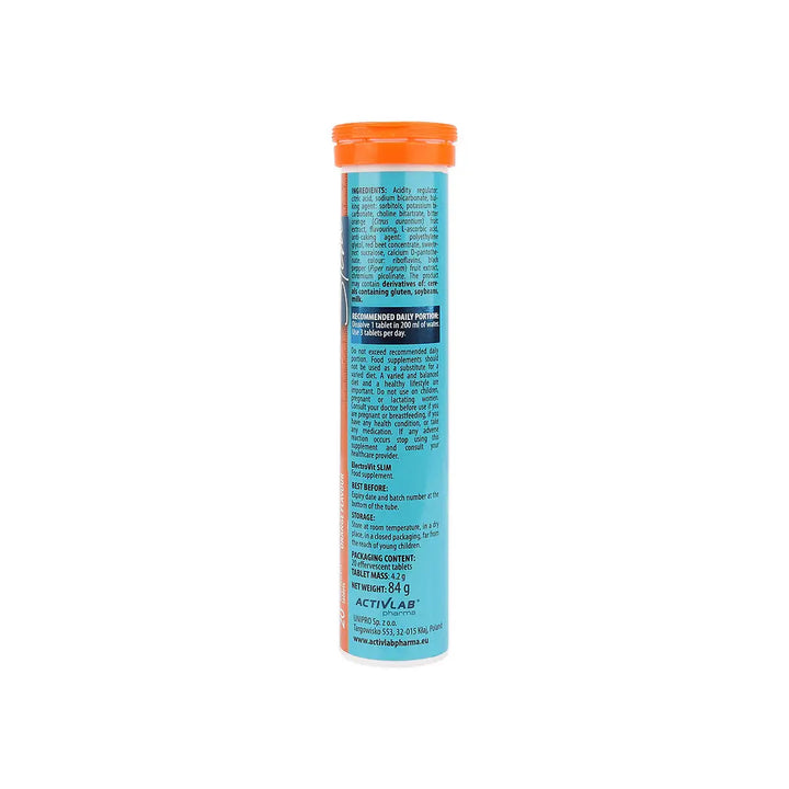 56688-Activlab Pharma ElectroVit Slim 20 Effer Tabs - Orange +4