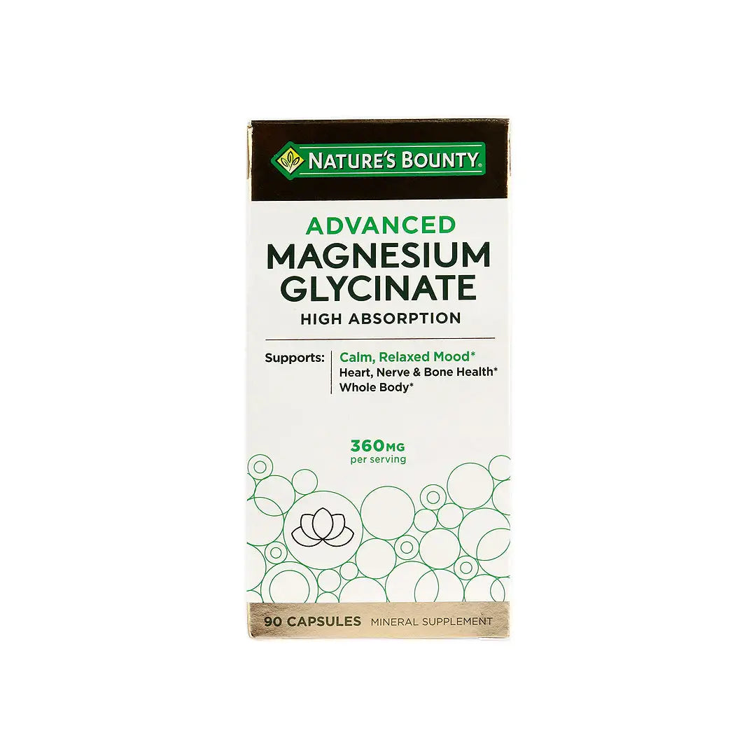 Natures Bounty Advanced Magnesium Glycinate 360Mg 90 Caps