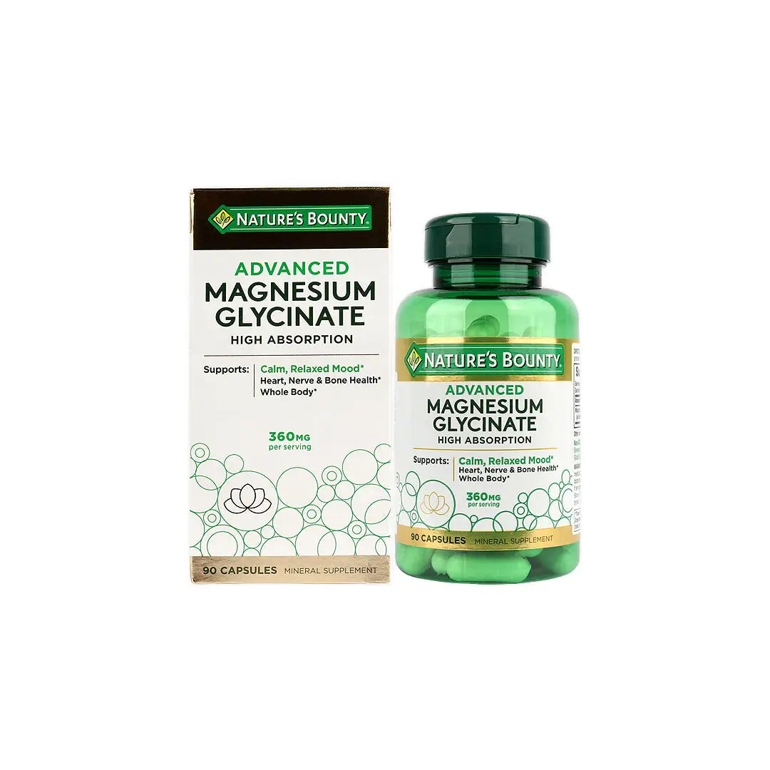 Natures Bounty Advanced Magnesium Glycinate 360Mg 90 Caps