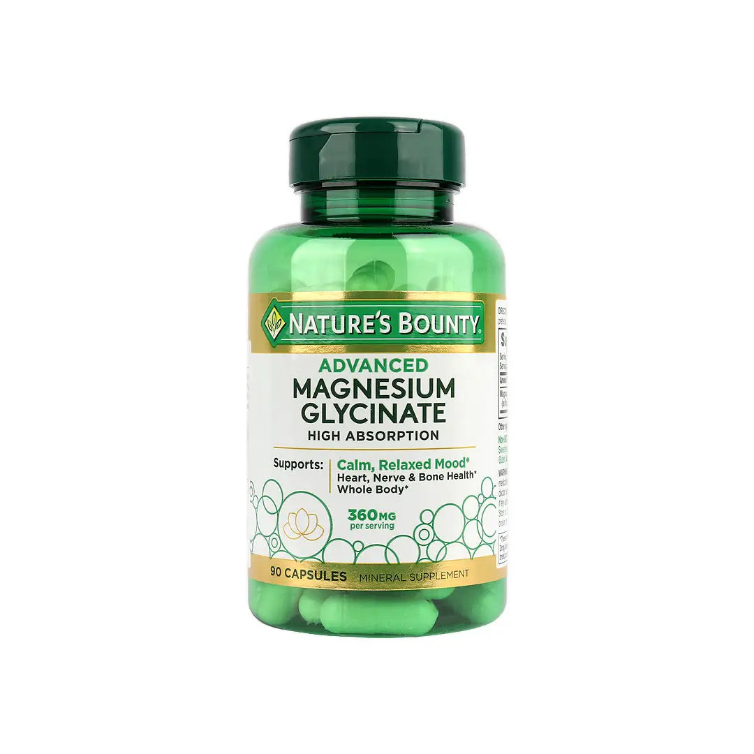 Natures Bounty Advanced Magnesium Glycinate 360Mg 90 Caps