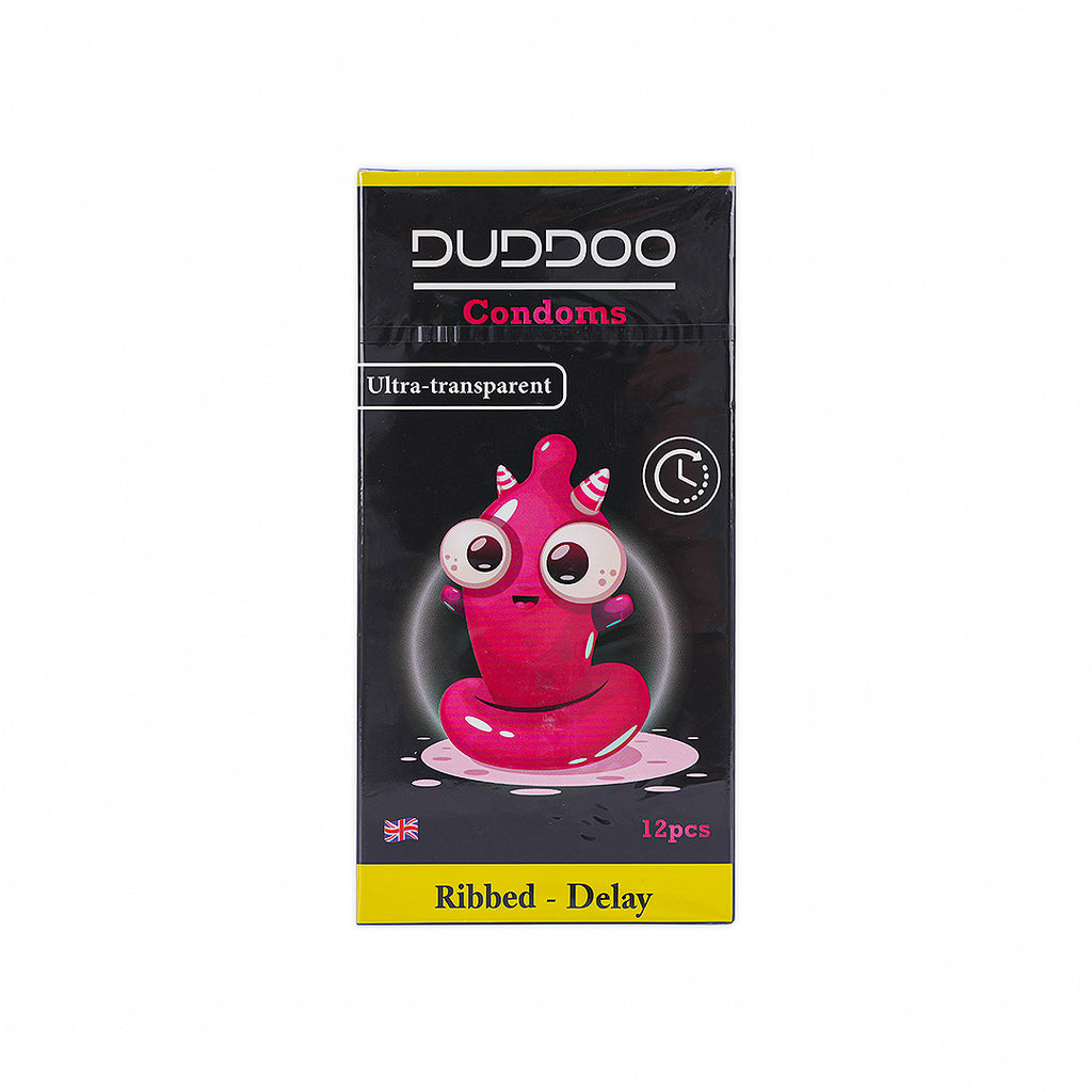 Duddoo Condom Ribbed Delay 12pcs