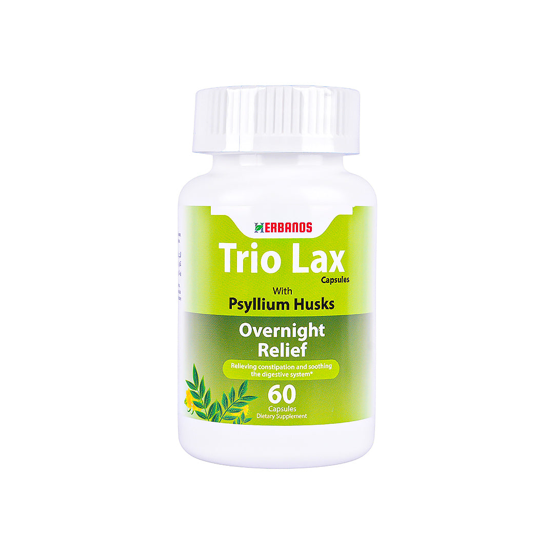 Herbanos Trio Lax Overnight Relief 60 Capsules