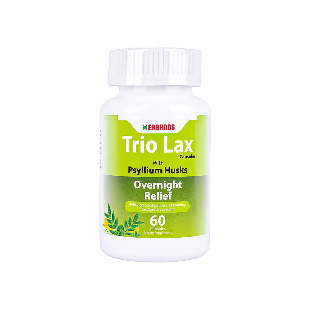 Herbanos Trio Lax Overnight Relief 60 Capsules
