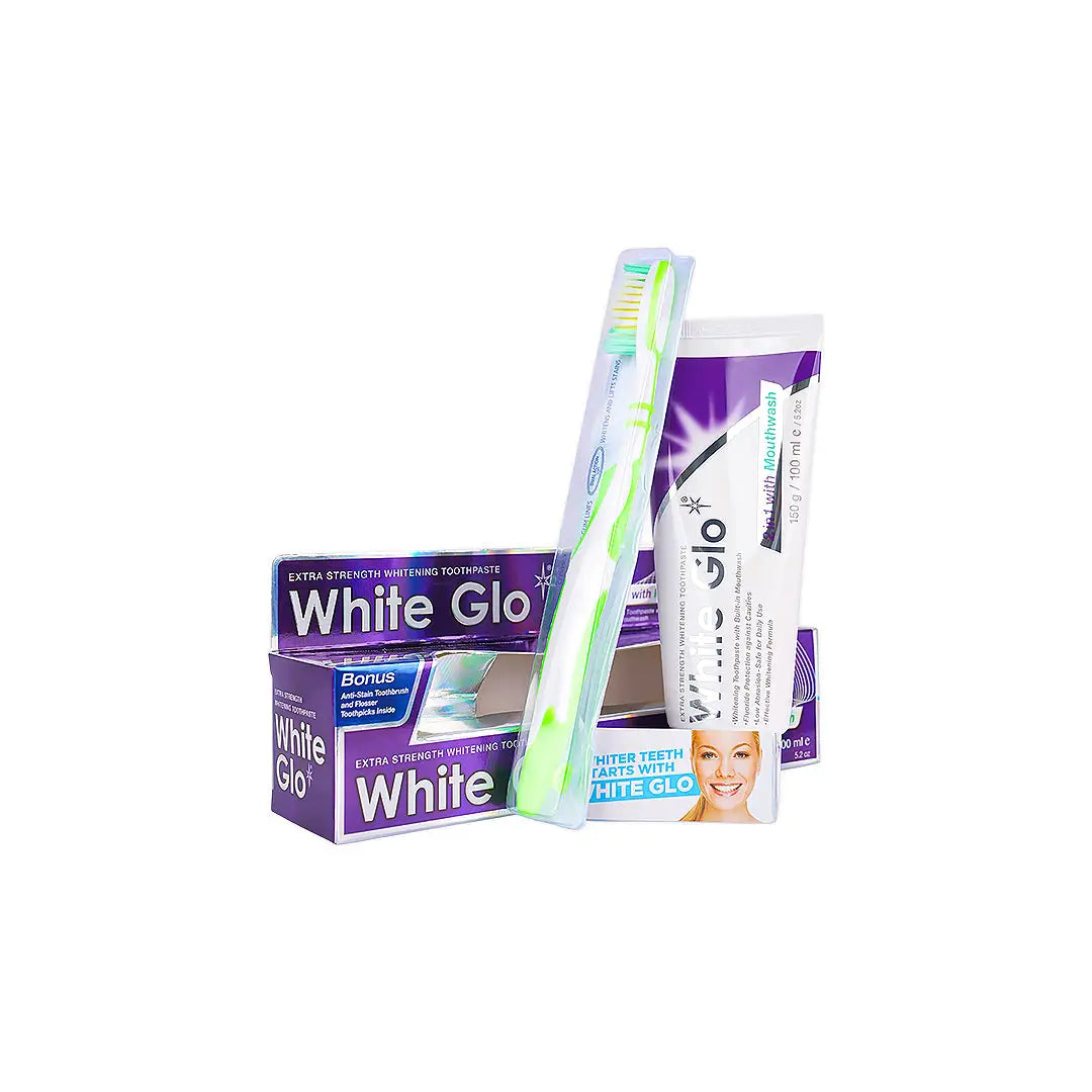 56717-White Glo 2 in 1 Mouthwash Toothpaste 100ml