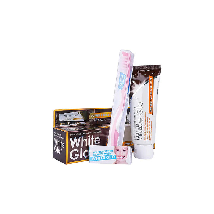56718-White Glo Coffee &amp; Tea Stain Remover Toothpaste 100ml +1