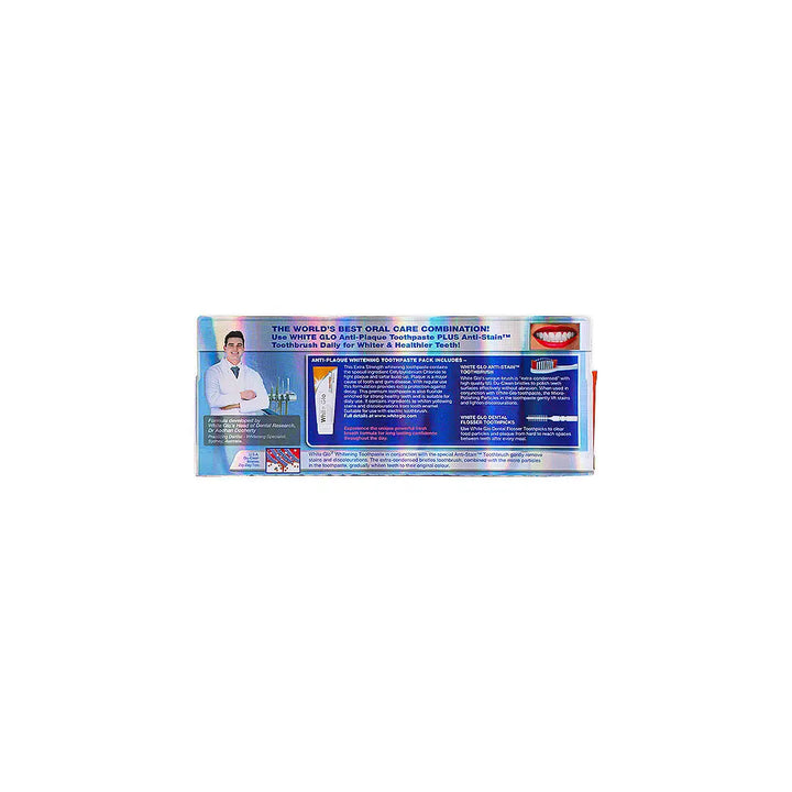 56719-White Glo Anti Plaque Toothpaste 100ml +3