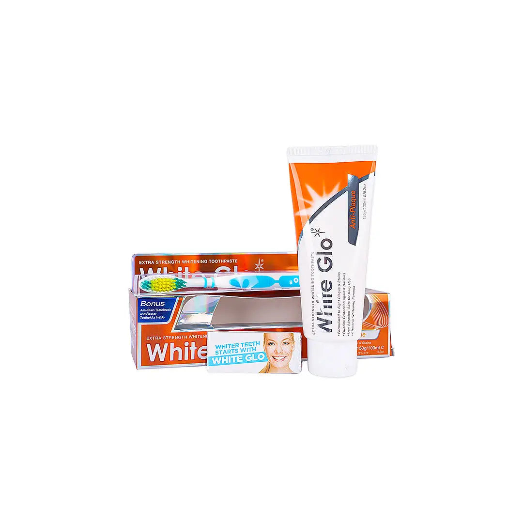 56719-White Glo Anti Plaque Toothpaste 100ml +4