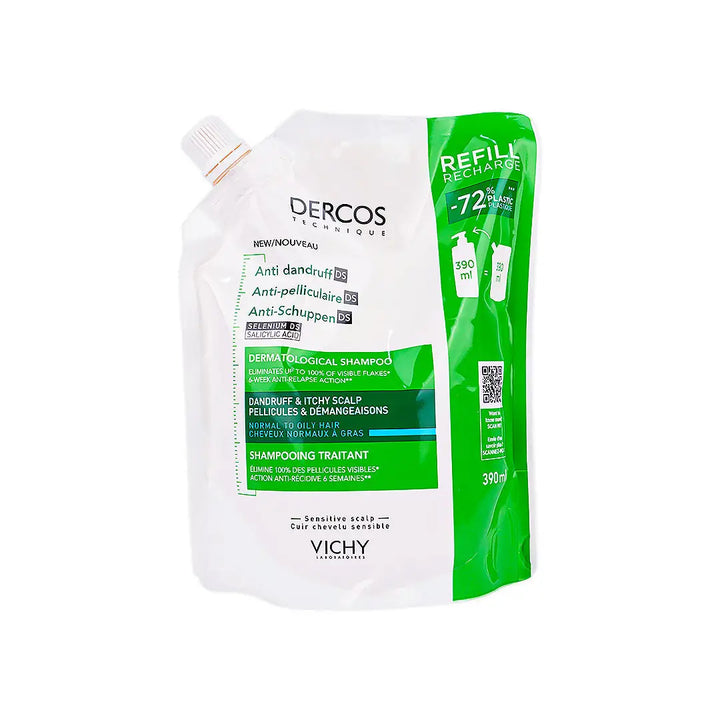 56736-Vichy Anti Dandruff Ds Normal To Oily Refill Shampoo 390ml