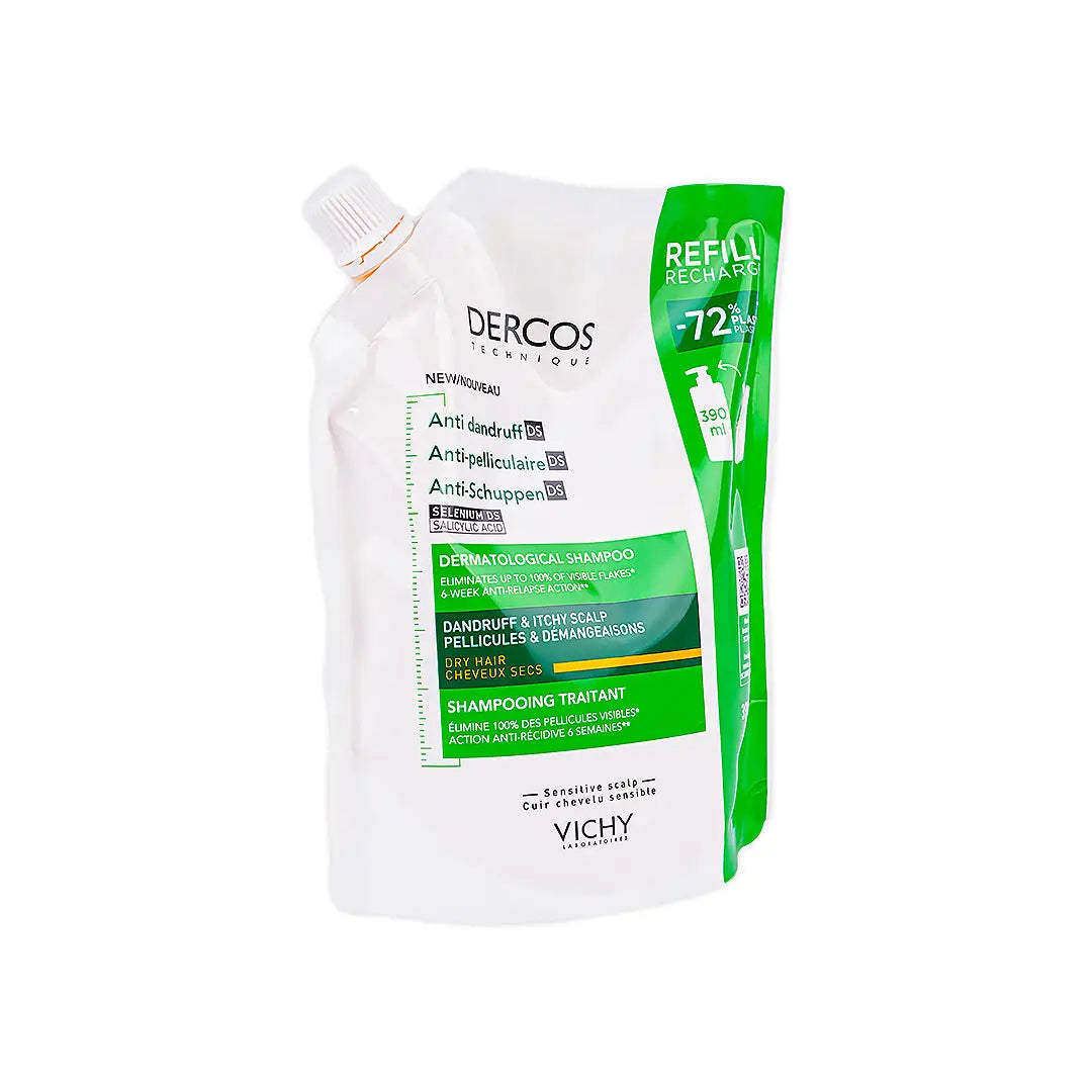 Vichy Dercos Anti Dandruff Ds Dry Hair Refill Shampoo 390ml