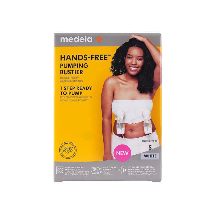 56754-Medela Hands Free Pumping Buster-White S
