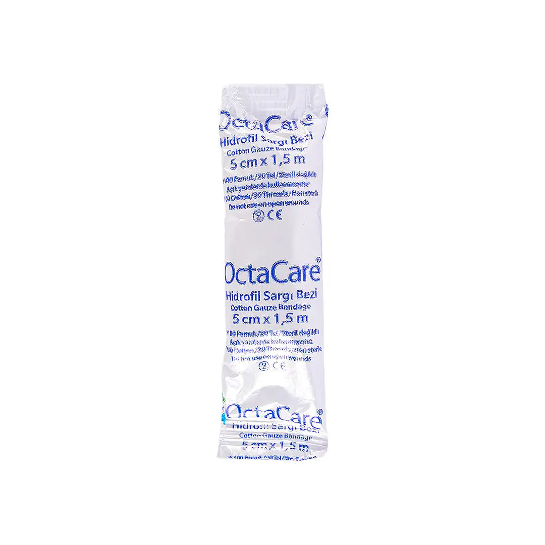 56771-Octacare Cotton Gauze Bandage 5cmx1.5m 1pc-2205