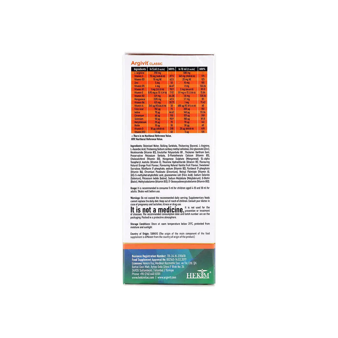 56782-Argivit Classic Syrup 150ml +1