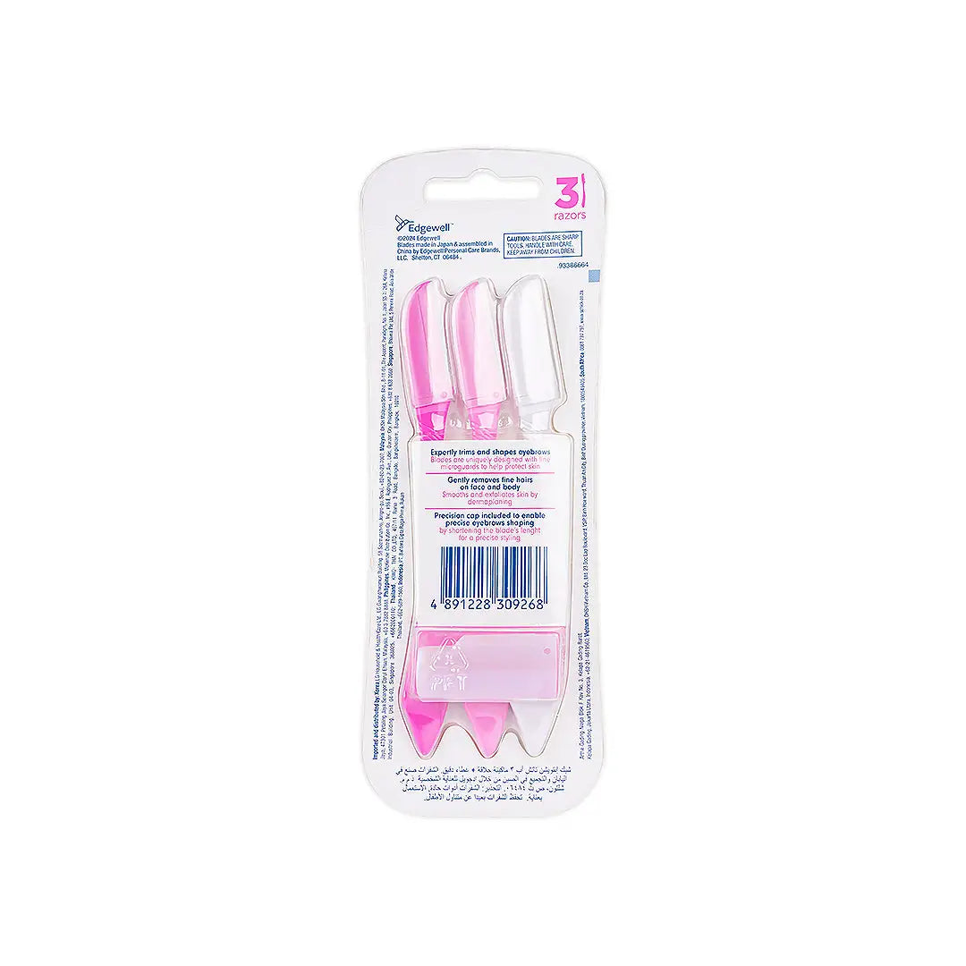 56792-Schick Intuition Eyebrow &amp; Facial Hair Styling 3Pcs +1