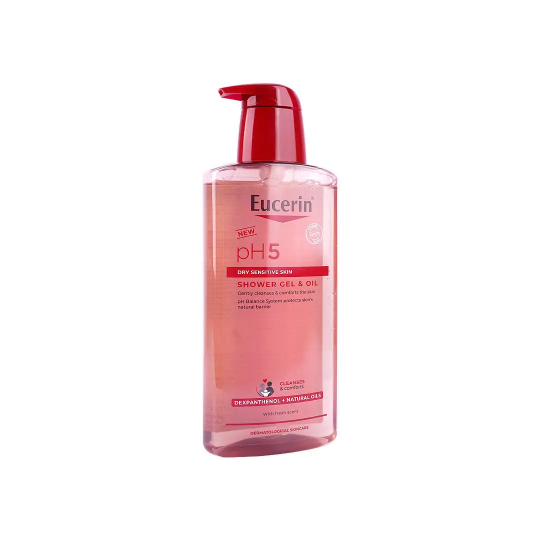 56793-Eucerin Ph5 Dry Sensitive Skin Shower Gel &amp; Oil 400ml +2