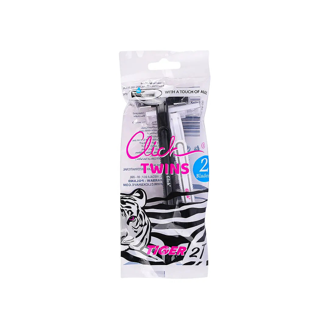 56798-Click Twins 2Blades 2Pcs-Tiger