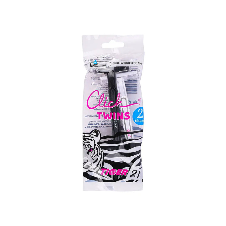 56798-Click Twins 2Blades 2Pcs-Tiger