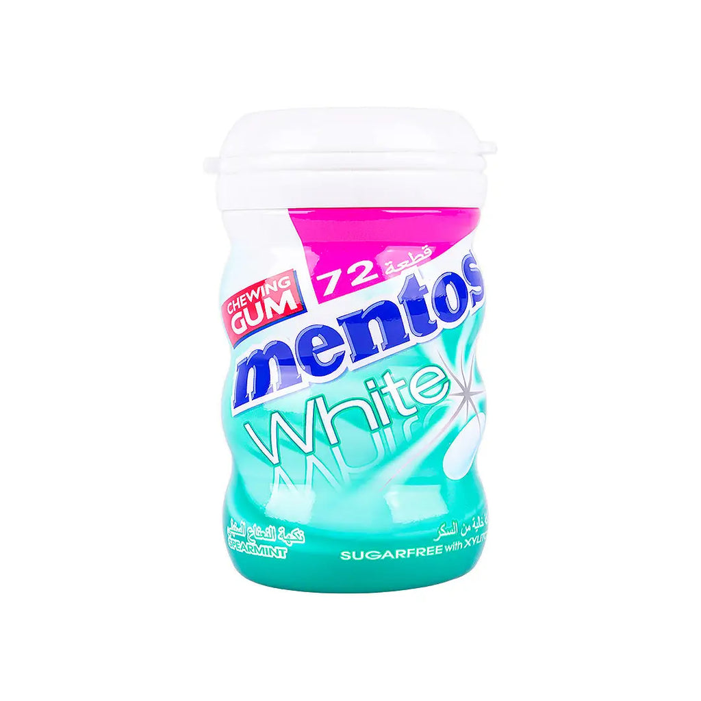Mentos White Spearmint Gum 72pcs
