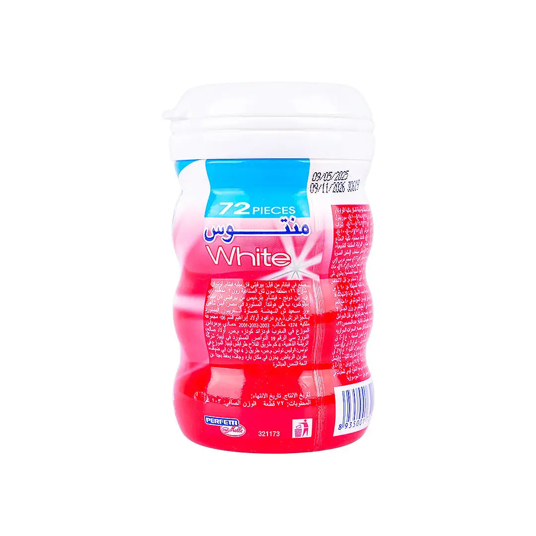 56805-Mentos White Strawberry Gum 72pcs +2