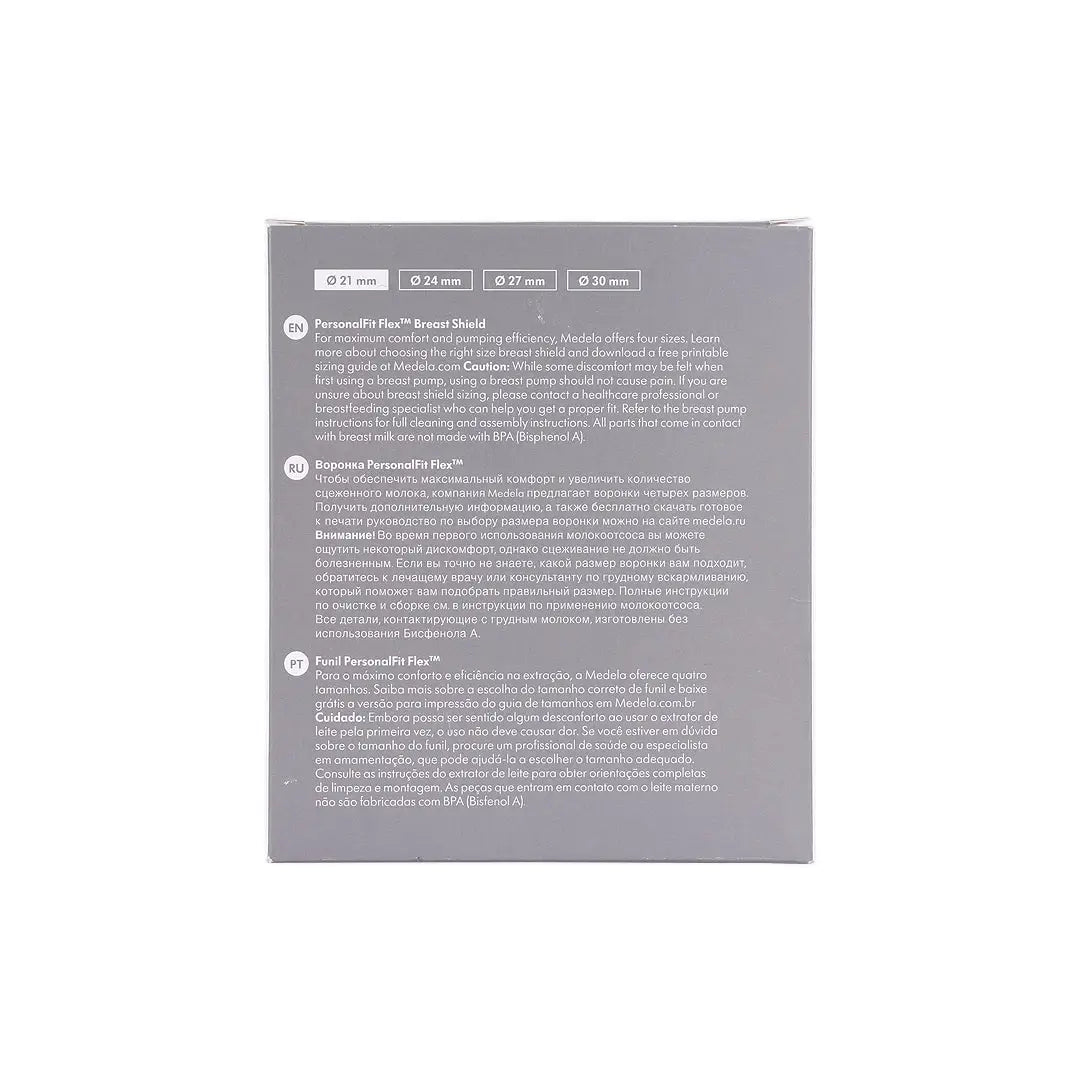Medela Personalfit Flex Breast Shields Size 2x21mm-S